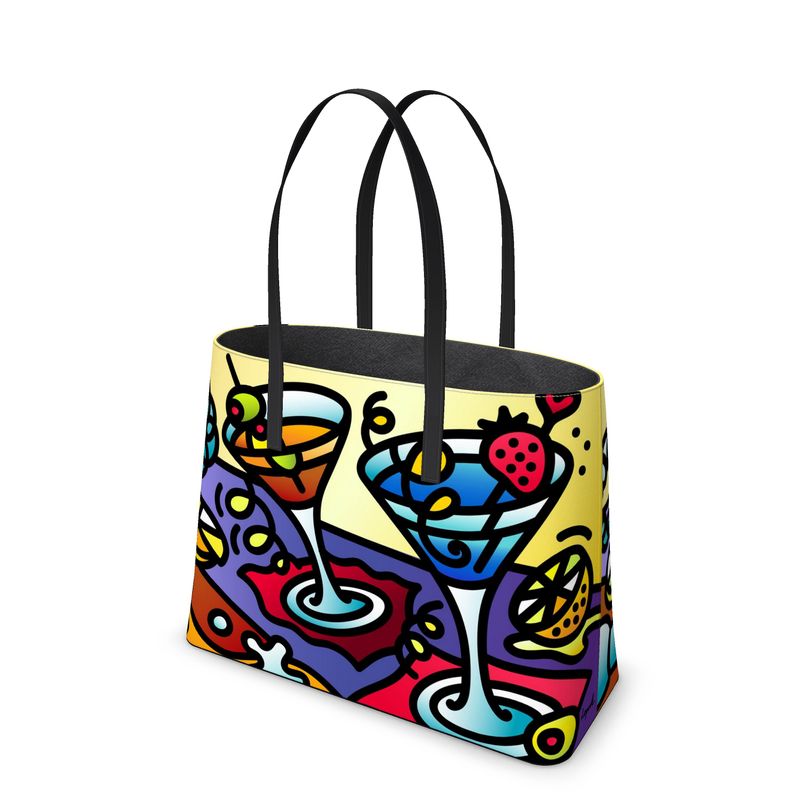 "Double Vision" - Leather Tote Bag