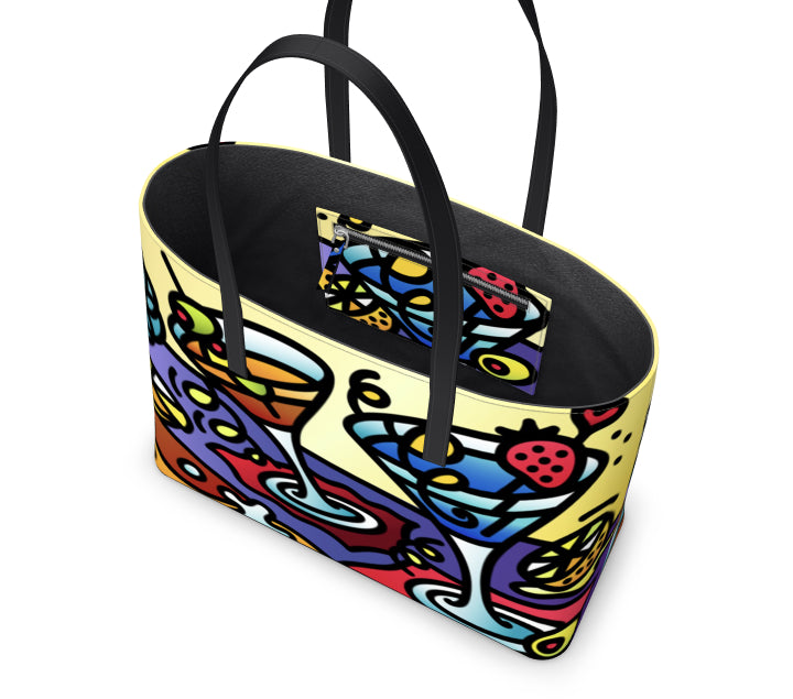 "Double Vision" - Leather Tote Bag