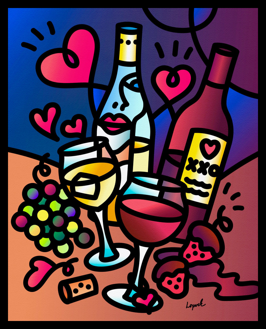 “Wine Lover” - Fine Art Giclée Print