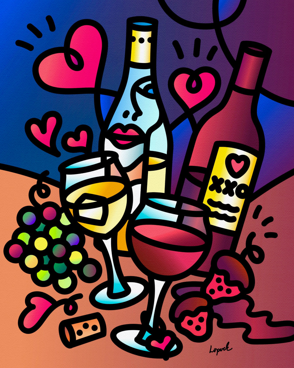 “Wine Lover” - Fine Art Giclée Print