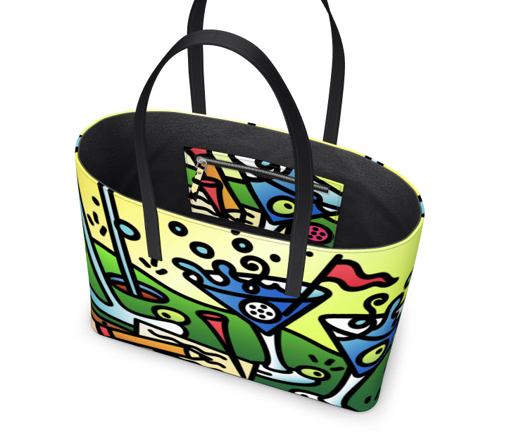 "19th Hole" - Golf Leather Tote Bag