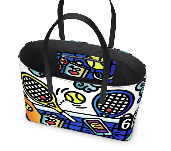 "Secret Sauce" - Tennis Leather Tote Bag