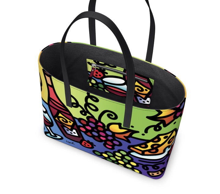 "Tipsy" - Leather Tote Bag