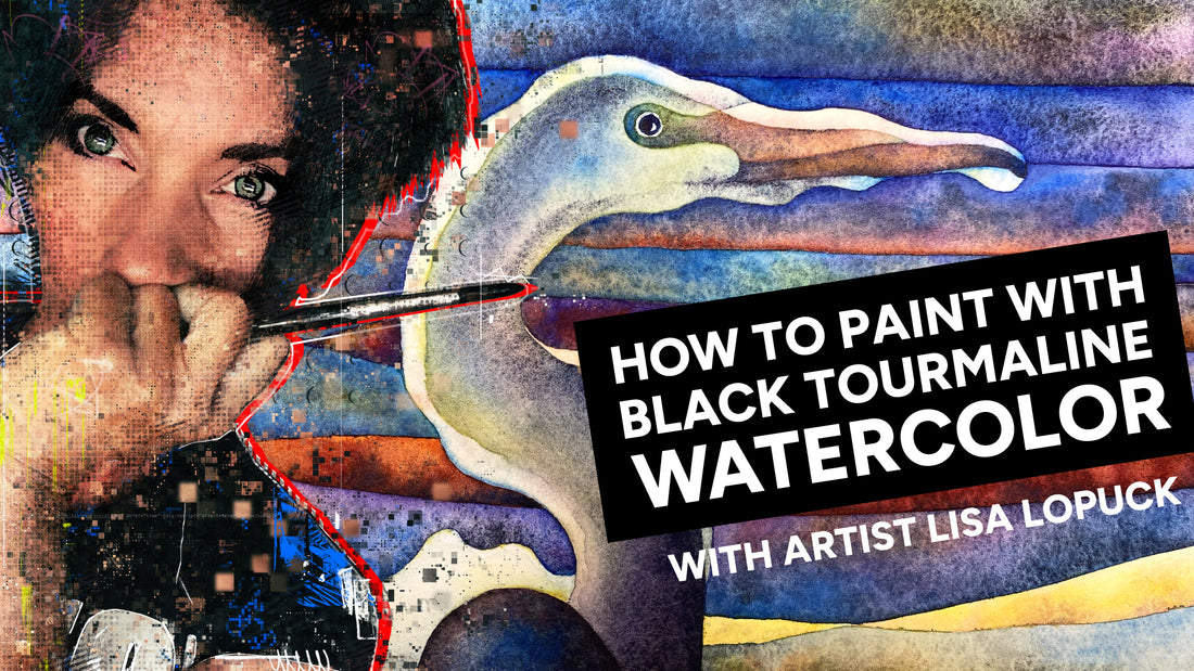 How to Paint with Black Tourmaline Granulating Watercolor Paint
