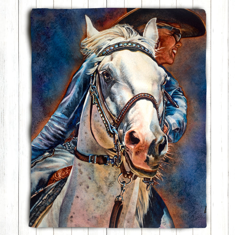 Fine Art Printed Throw Blanket - At the Ready