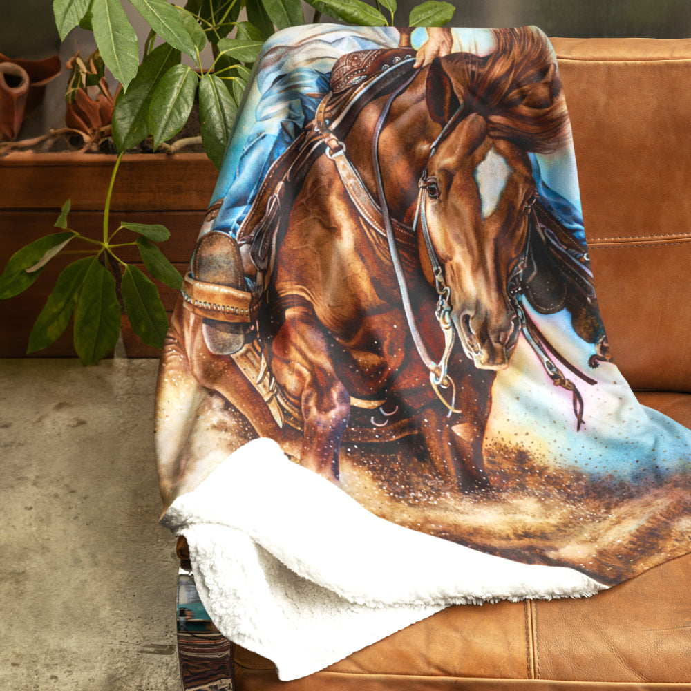 Fine Art Printed Throw Blanket - On the Money