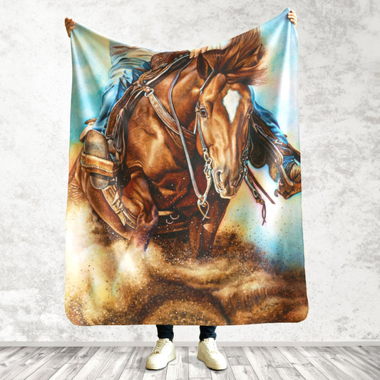 Fine Art Printed Throw Blanket - On the Money