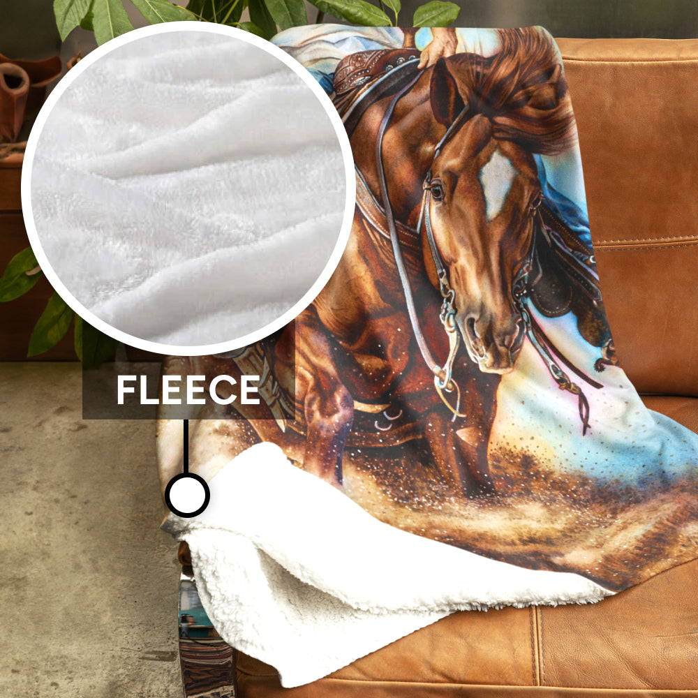 Fine Art Printed Throw Blanket - On the Money