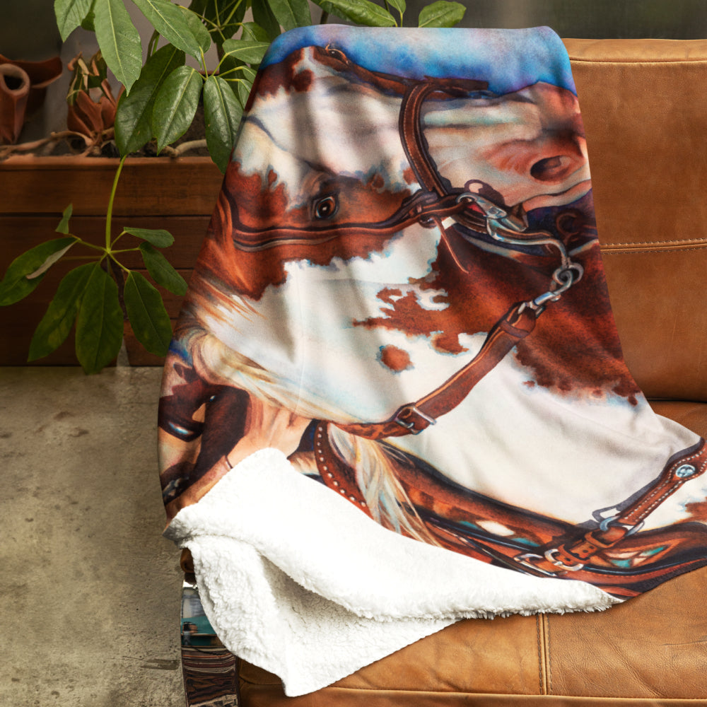 Fine Art Printed Throw Blanket - Packin' Heat