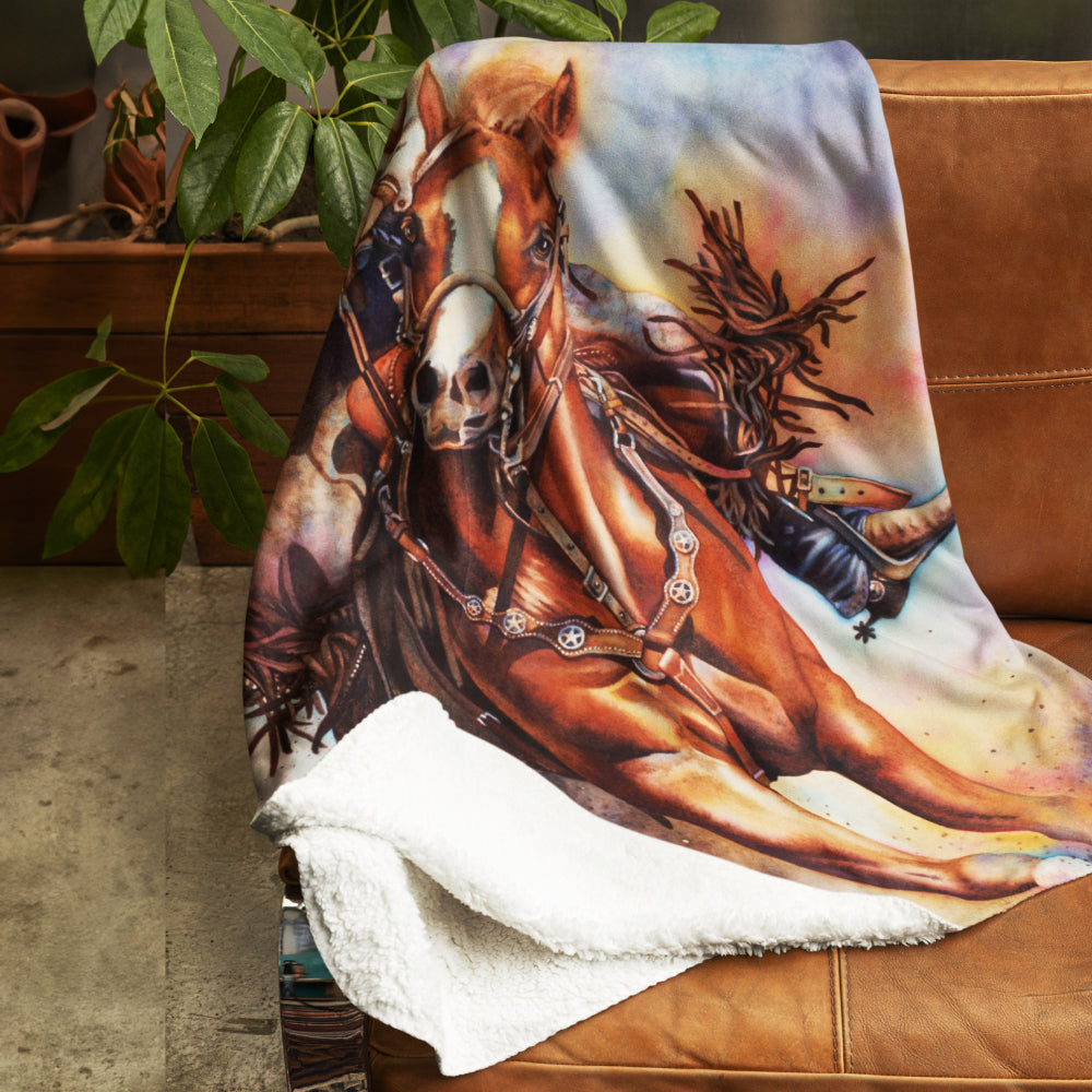 Fine Art Printed Throw Blanket - Parting Shot