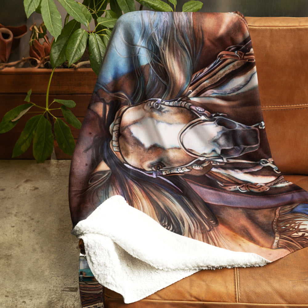 Fine Art Printed Throw Blanket - Point Blank