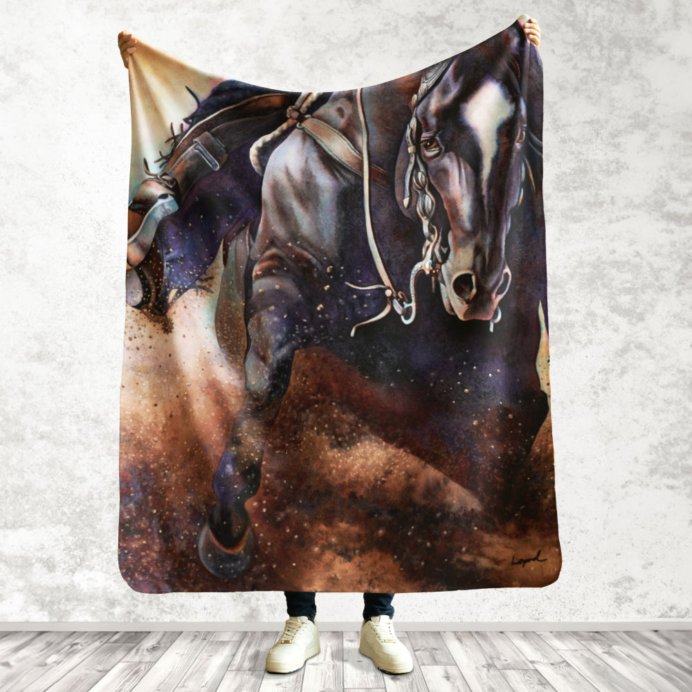 Fine Art Printed Throw Blanket - Power Slide