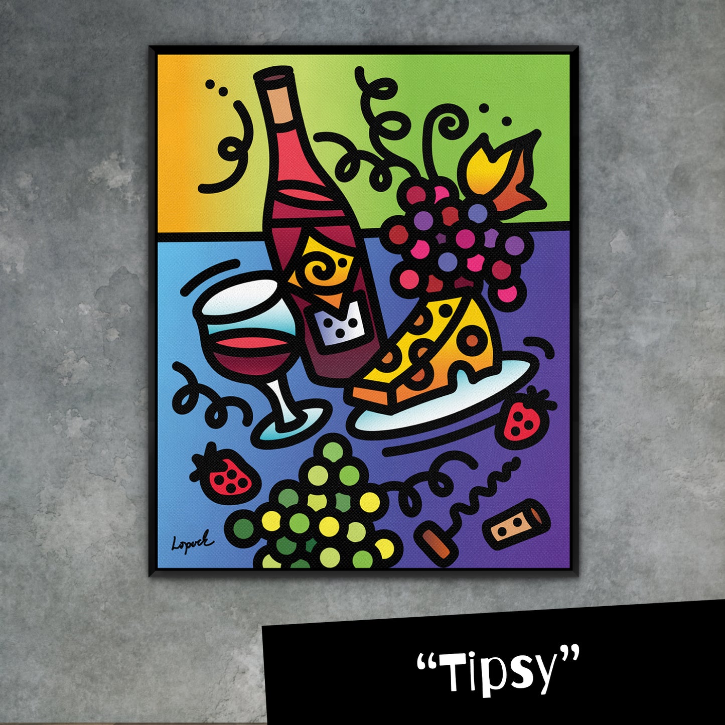 Tipsy - Paint-It-Yourself Canvas