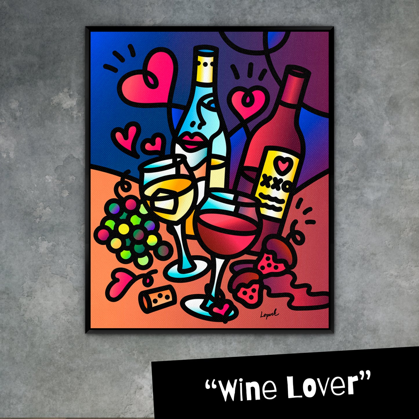 Wine Lover - Paint-It-Yourself Canvas